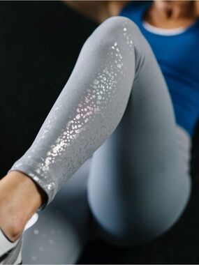 Zyia NWT Gray Ombre Mirage Light N Tight Hi-Rise Legging 7/8 24” Size 8-10